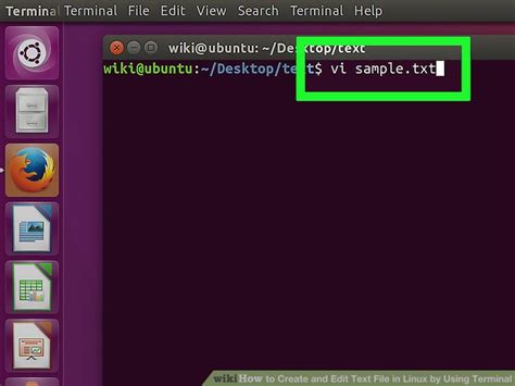 how to make a text document in linux