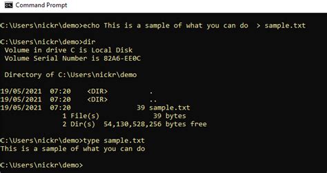 how to make a text file in command line