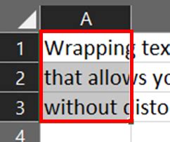 how to make a text in excel