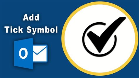 how to make a tick in email