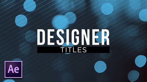 how to make a title graphic