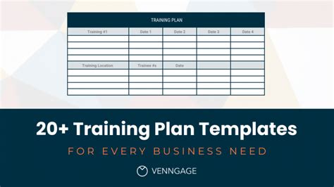how to make a training plan