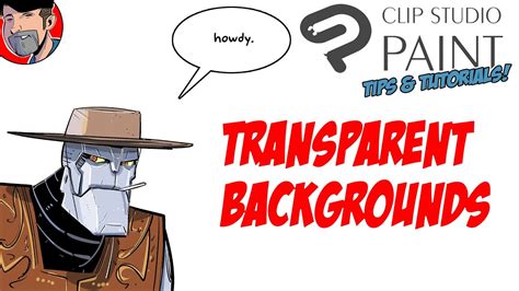 how to make a transparent background in clip studio paint