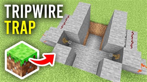 how to make a tripwire pitfall trap in minecraft