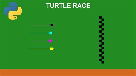 how to make a turtle race in python