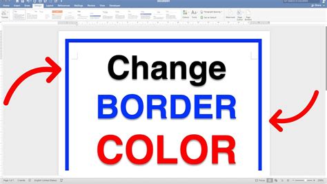 how to make a two color border in word