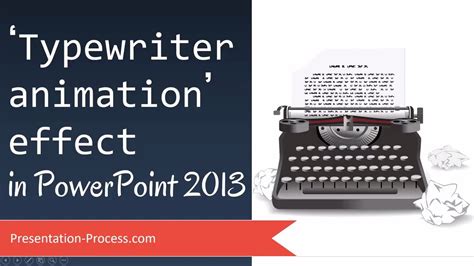 how to make a typewriter effect in powerpoint
