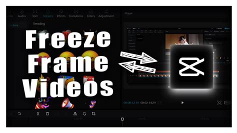 how to make a video freeze in capcut
