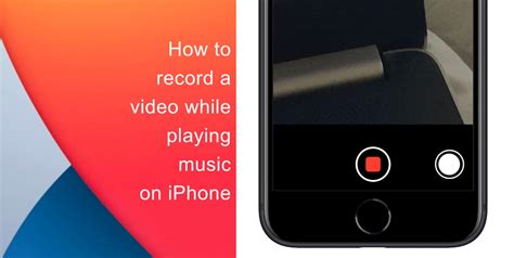 how to make a video on iphone while playing music