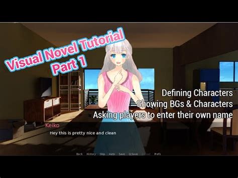 how to make a visual novel for beginners