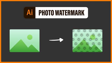 how to make a watermark image in illustrator