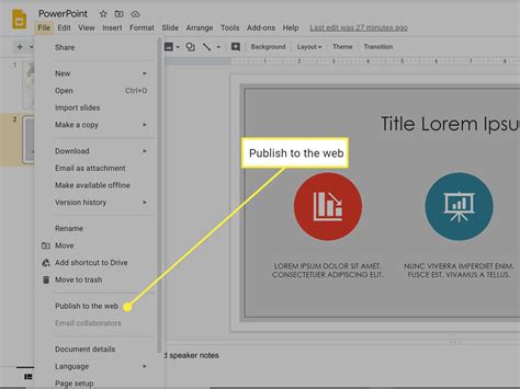 how to make a website using google slides