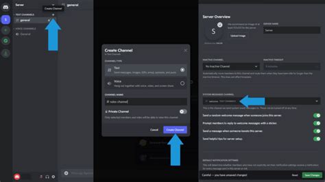 how to make a welcome channel on discord mobile