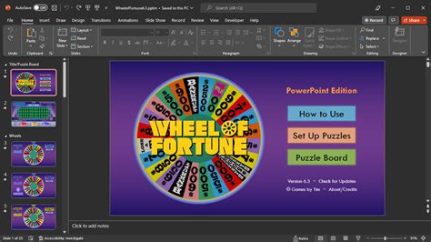how to make a wheel of fortune game in powerpoint
