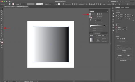 how to make a white to transparent gradient in illustrator