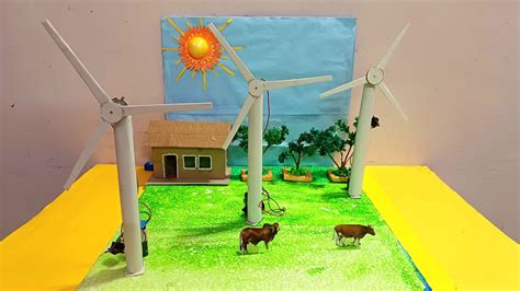 how to make a windmill at home for school project step by step