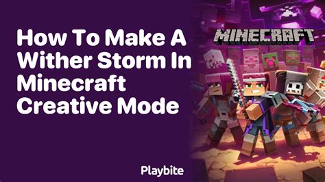 how to make a wither storm in creative mode