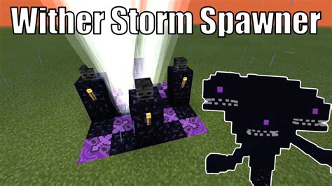 how to make a wither storm in minecraft pe