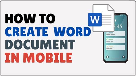 how to make a word document on iphone