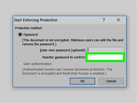 how to make a word document password protected mac