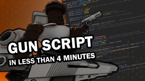 how to make a working gun script in roblox studio