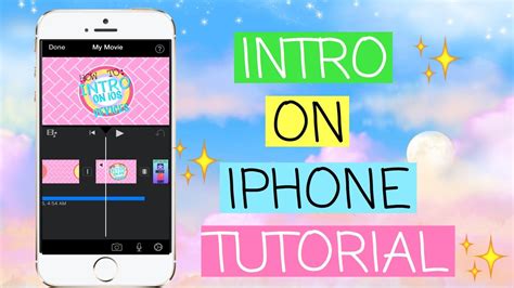 how to make a youtube intro video on iphone