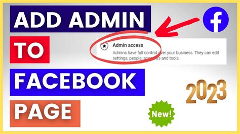 how to make admin in facebook page 2024