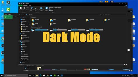 how to make all apps dark mode windows 10