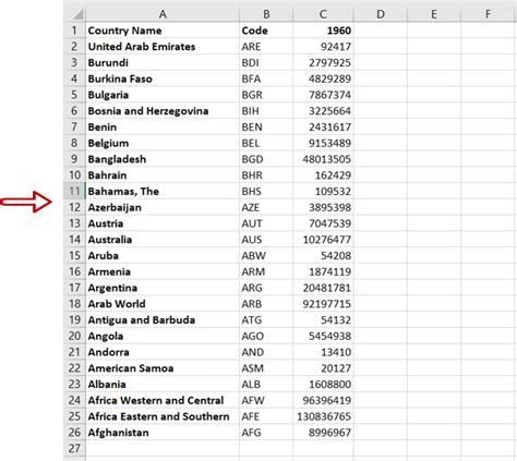 how to make alphabetical order in excel