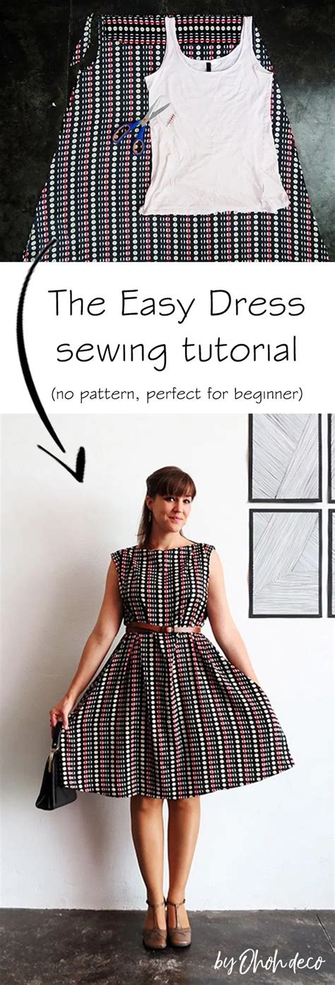 how to make an a line dress without a pattern