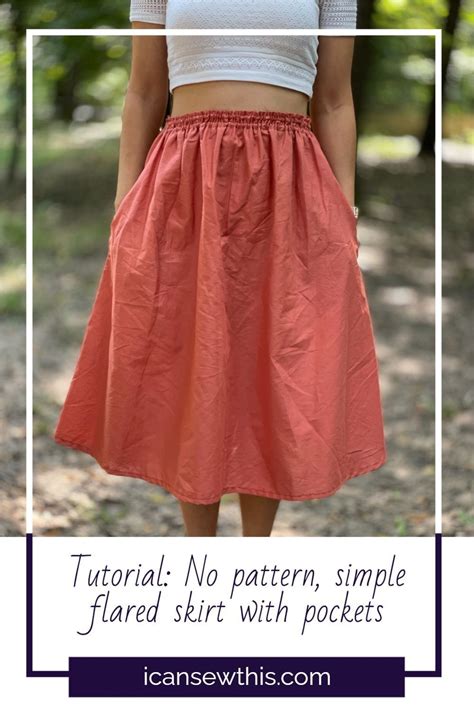 how to make an a line skirt without a pattern