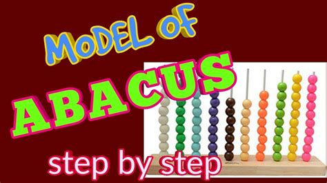 how to make an abacus step by step