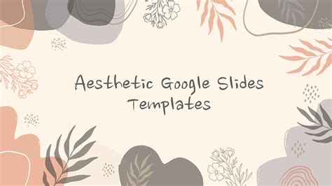 how to make an aesthetic presentation on google slides