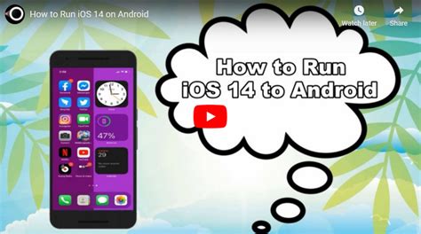 how to make an android run ios