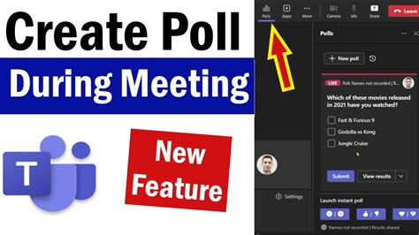 how to make an anonymous poll in teams