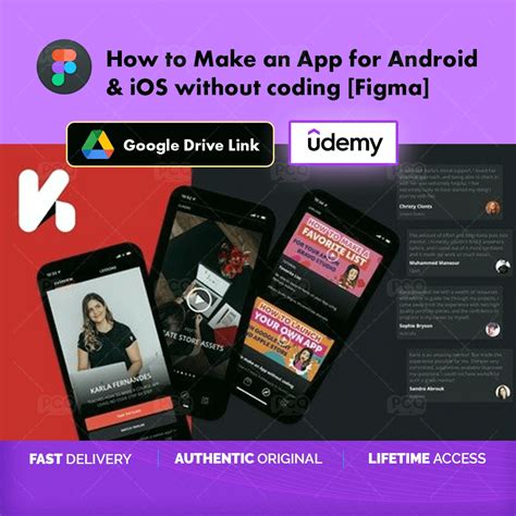 how to make an app for android & ios without coding figma