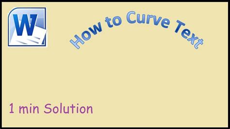 how to make an arc text in word