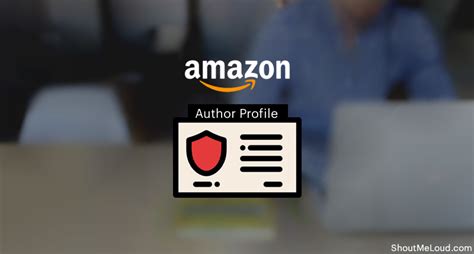 how to make an author profile on amazon
