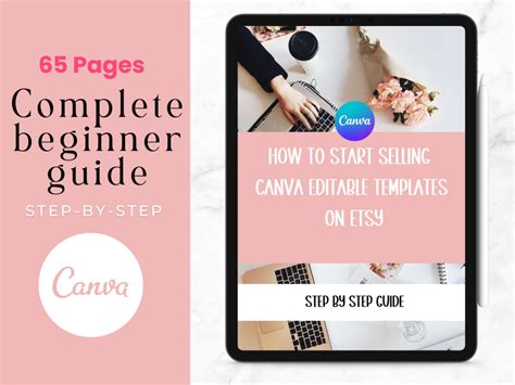 how to make an editable canva template to sell on etsy
