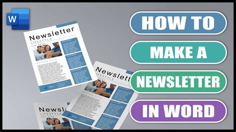 how to make an email newsletter in word