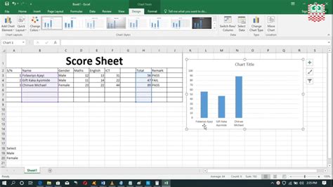 how to make an excel score sheet