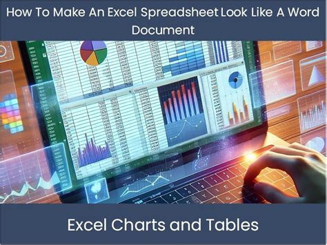 how to make an excel spreadsheet look like a word document