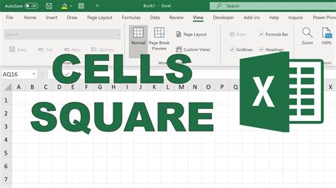 how to make an excel square bigger