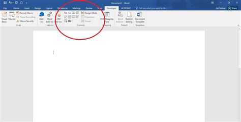 how to make an existing word document a fillable form