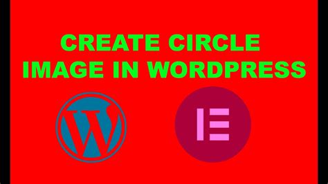 how to make an image a circle in wordpress