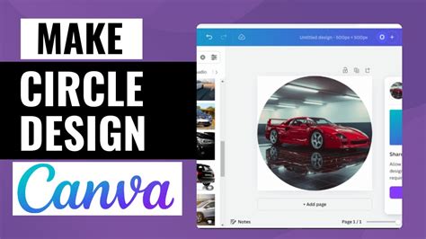 how to make an image fit a circle in canva