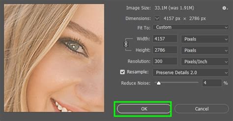 how to make an image high resolution in photoshop