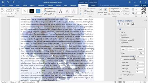 how to make an image transparent background in word