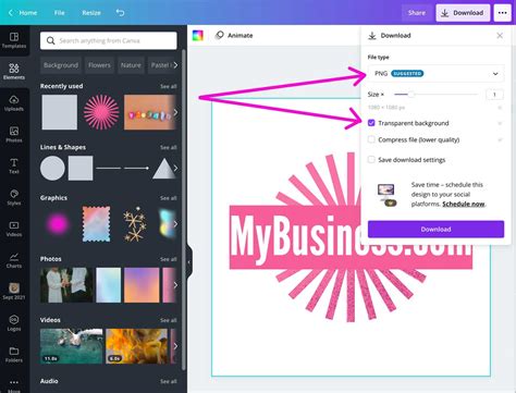 how to make an image transparent in canva