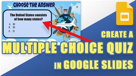 how to make an interactive quiz on google slides